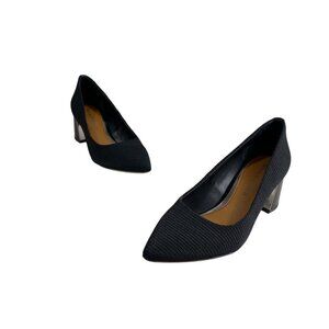 Donald Pliner Women’s Black Suzette Pointed Toe Blocked Heels Size 6M